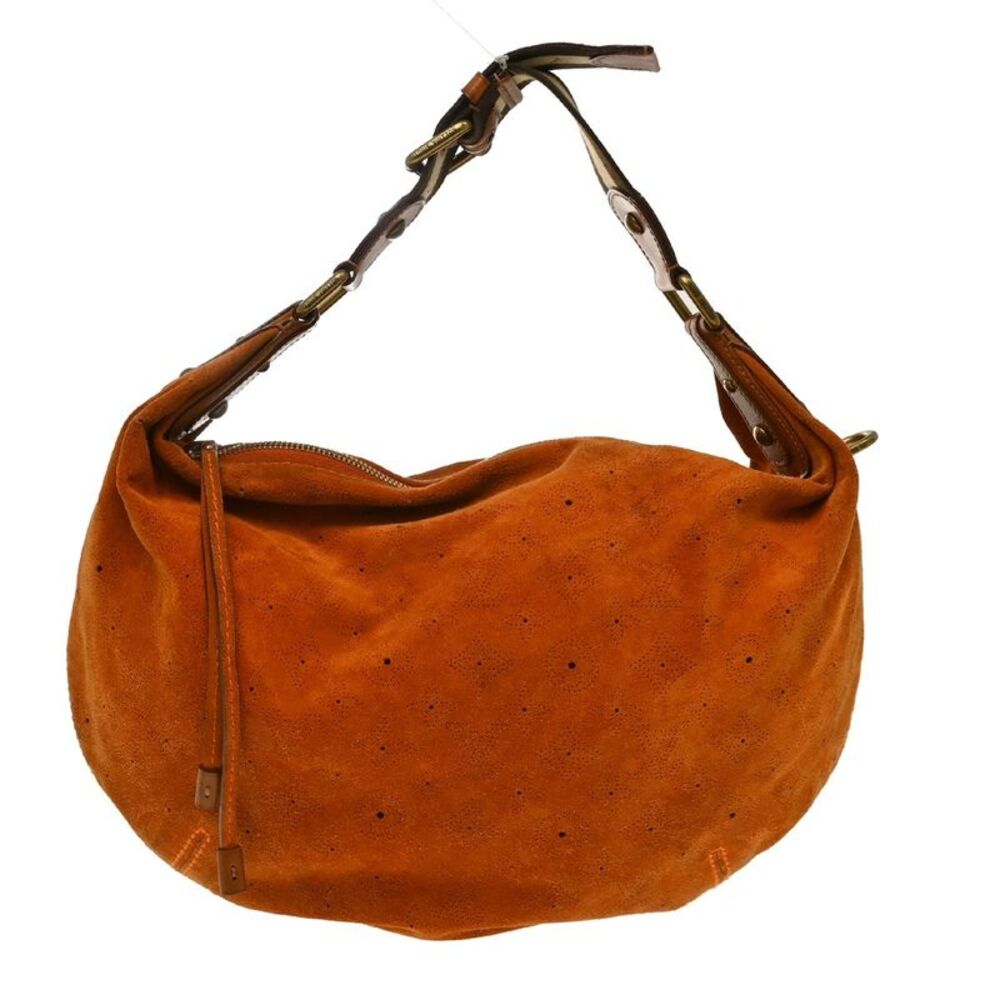 Louis Vuitton Onatah Hobo Suede Orange Suede Handbag